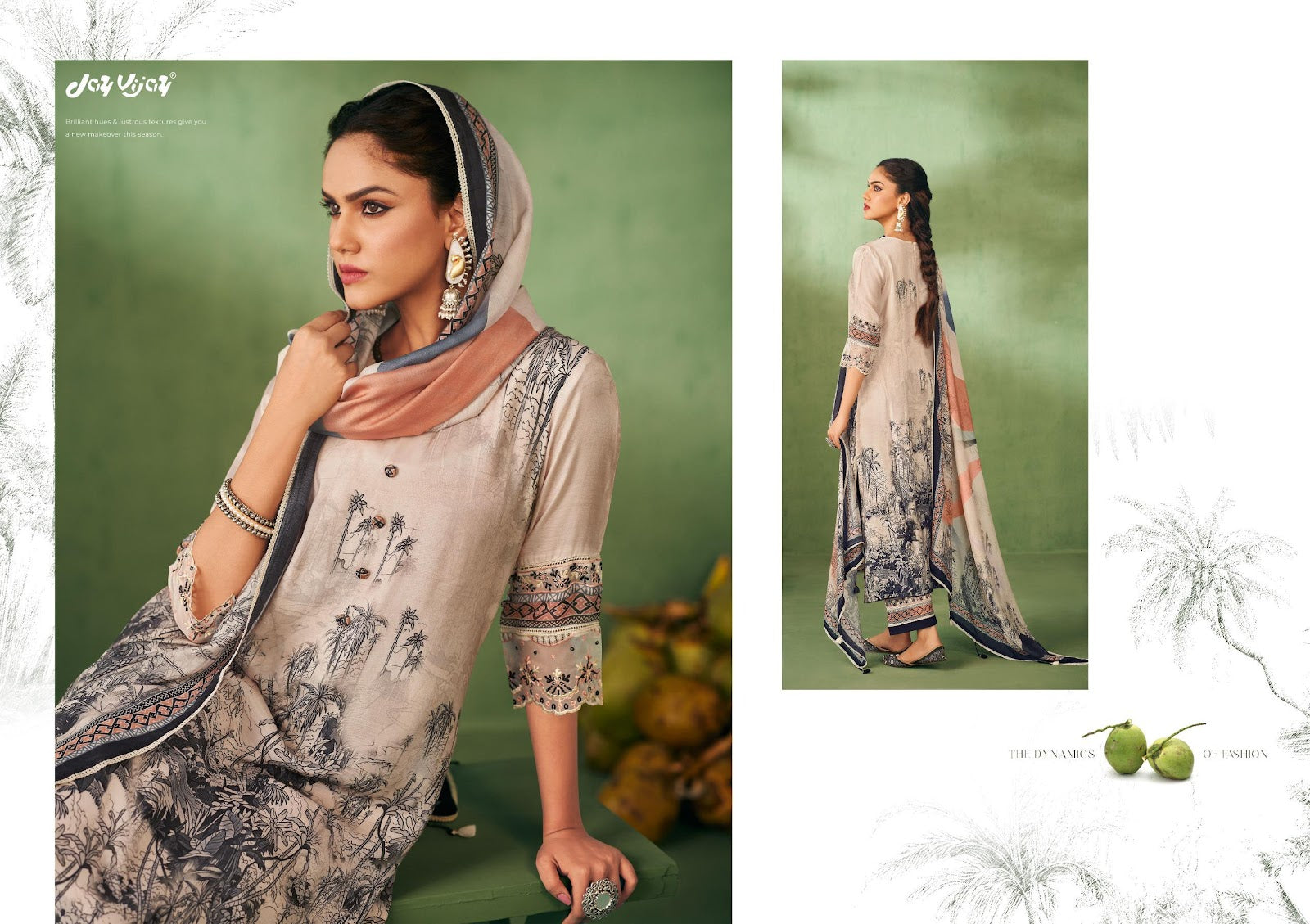 Parchaiy Jay Vijay Muslin Silk Pant Style Suits Manufacturer Gujarat