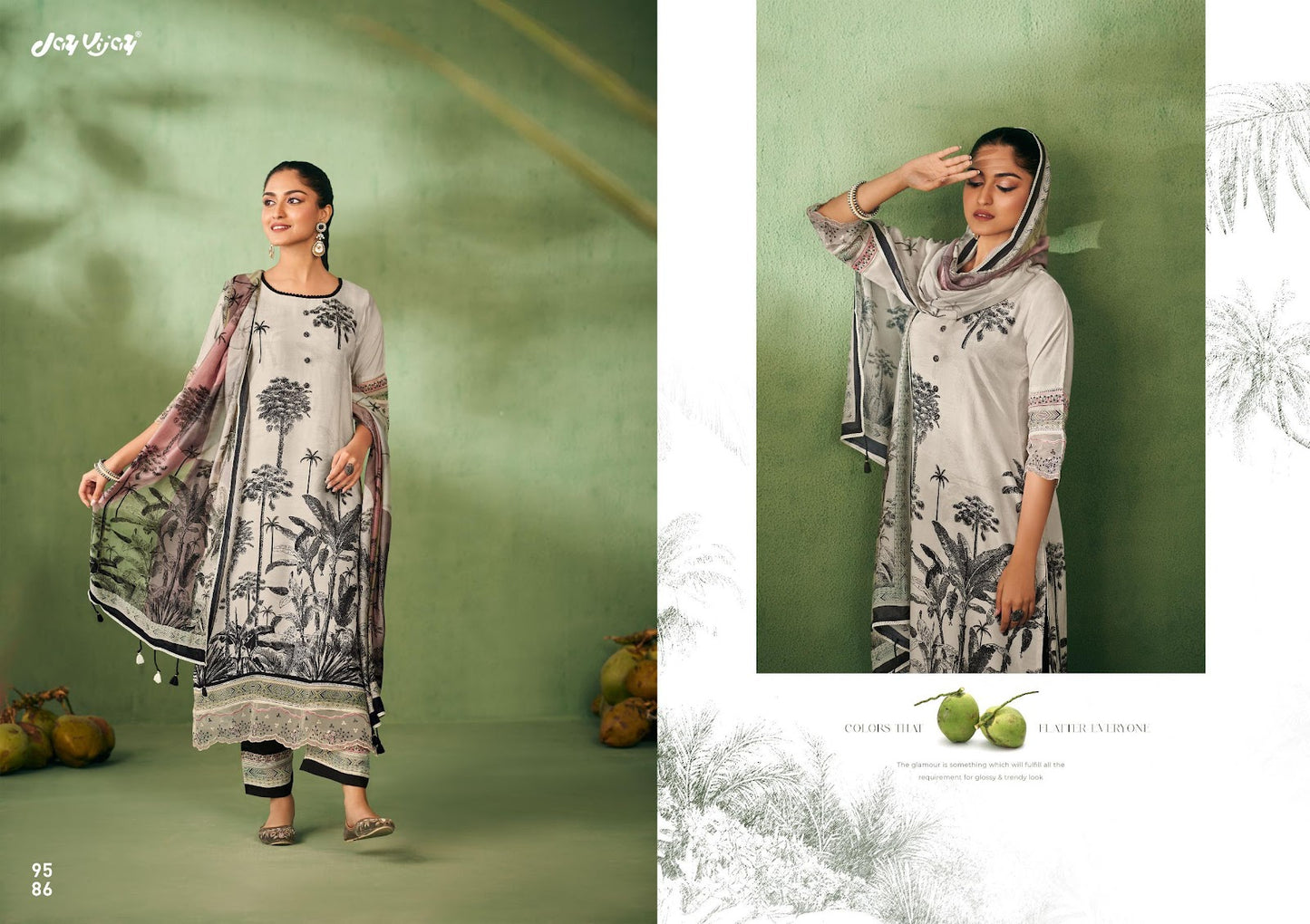 Parchaiy Jay Vijay Muslin Silk Pant Style Suits Manufacturer Gujarat