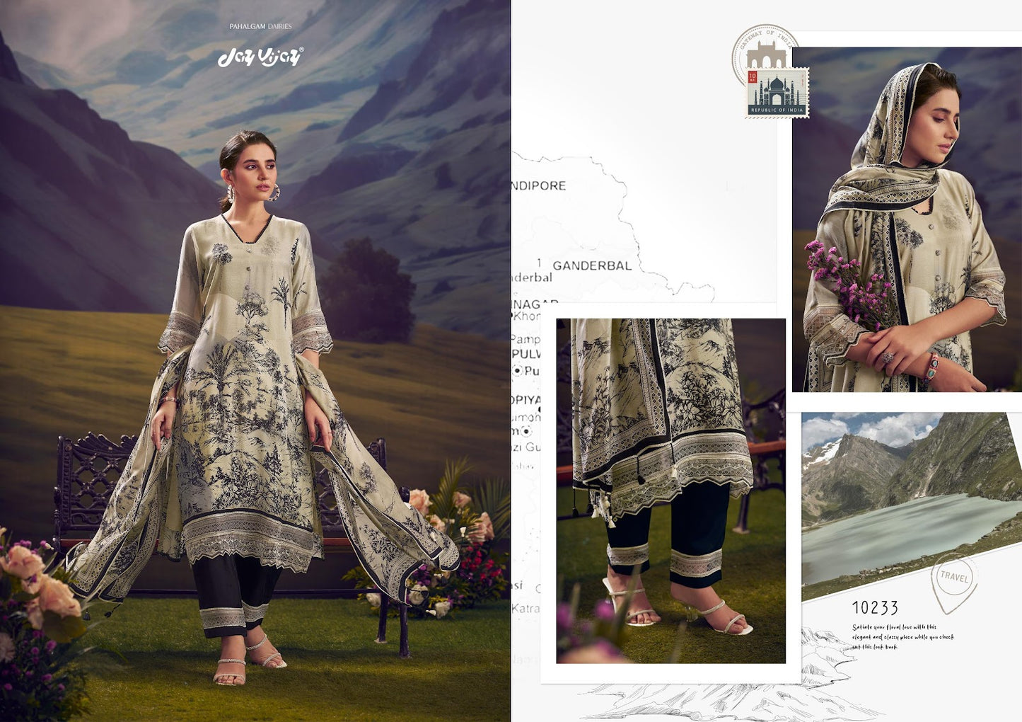 Parchaiy Vol 2 Jay Vijay Pure Muslin Pant Style Suits Exporter Ahmedabad