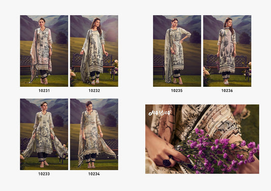 Parchaiy Vol 2 Jay Vijay Pure Muslin Pant Style Suits Exporter Ahmedabad