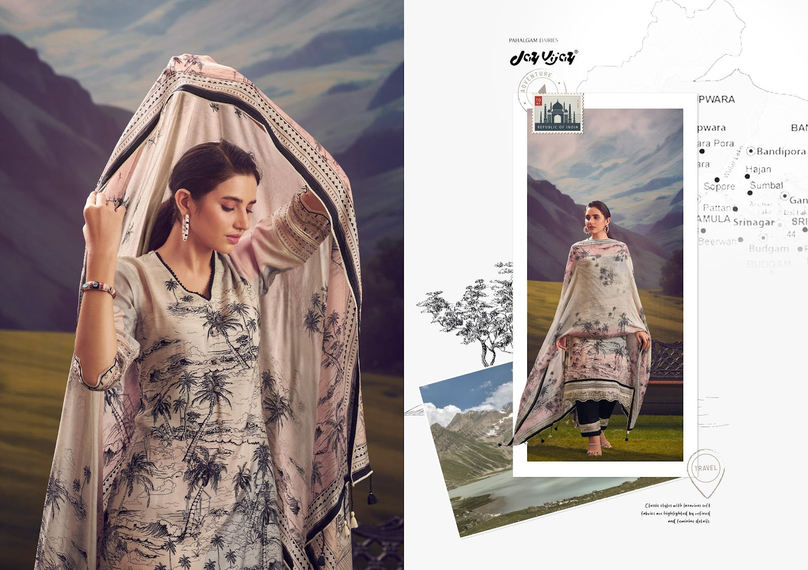 Parchaiy Vol 2 Jay Vijay Pure Muslin Pant Style Suits Exporter Ahmedabad