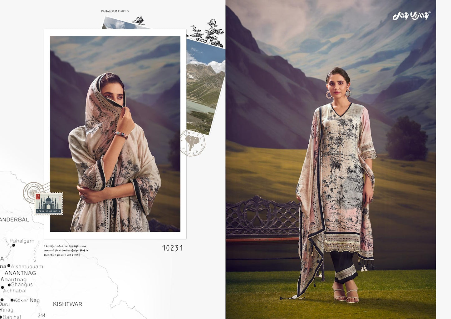 Parchaiy Vol 2 Jay Vijay Pure Muslin Pant Style Suits Exporter Ahmedabad