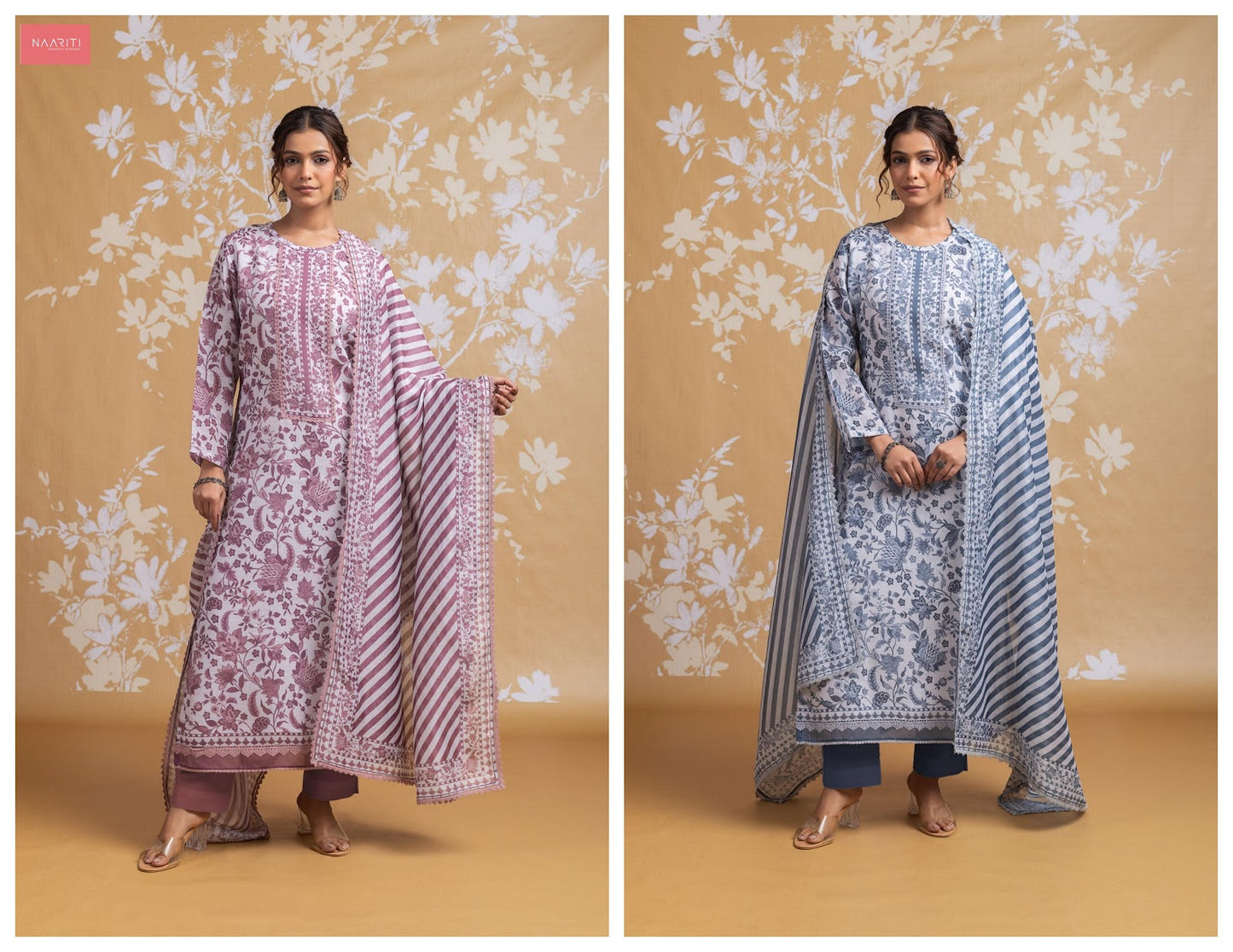 Parchin Naariti Linen Pant Style Suits Wholesaler India