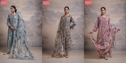 Pareen 130 Naariti Mul Chanderi Pant Style Suits Supplier India