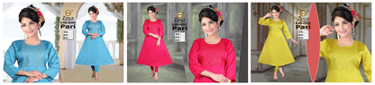 Pari Plus Size Zoya Shimmer Anarkali Kurtis Manufacturer India