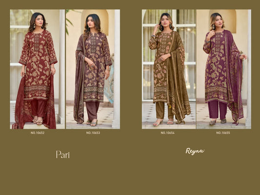 Pari Reyna Twill Pashmina Suits Wholesaler Gujarat