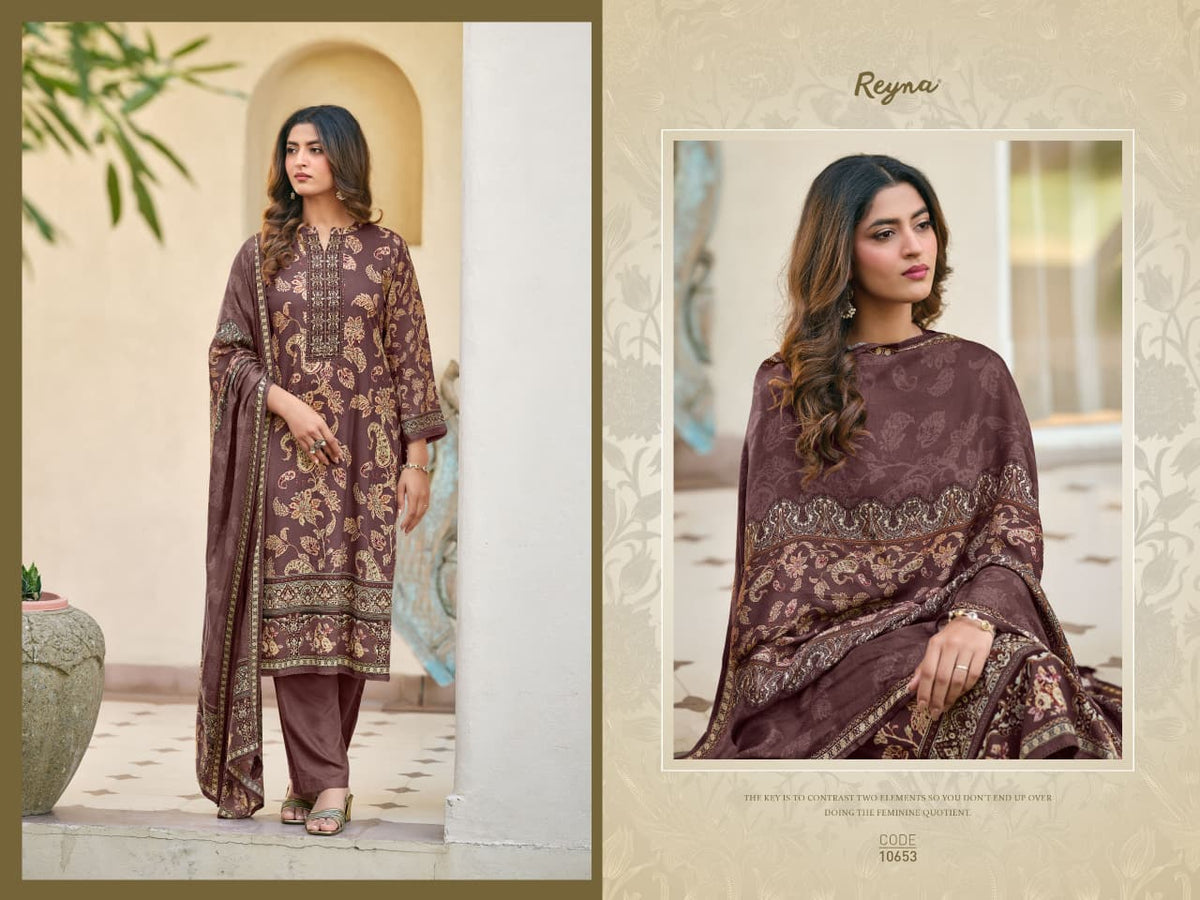 Pari Reyna Twill Pashmina Suits Wholesaler Gujarat