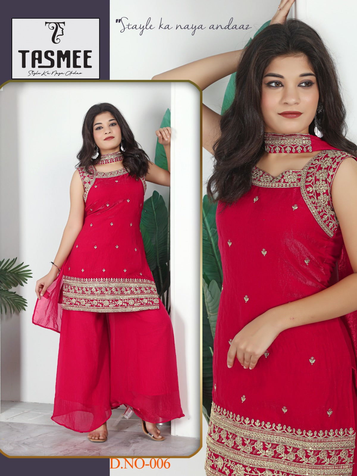 Pari Vol 1 Tasmee Readymade Plazzo Style Suits Supplier
