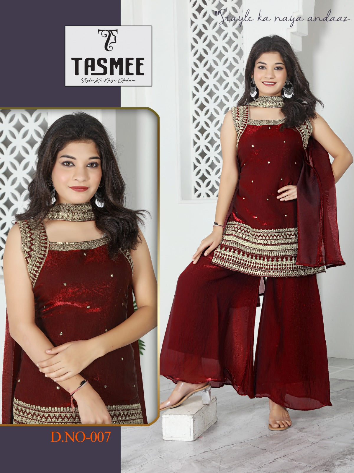 Pari Vol 1 Tasmee Readymade Plazzo Style Suits Supplier