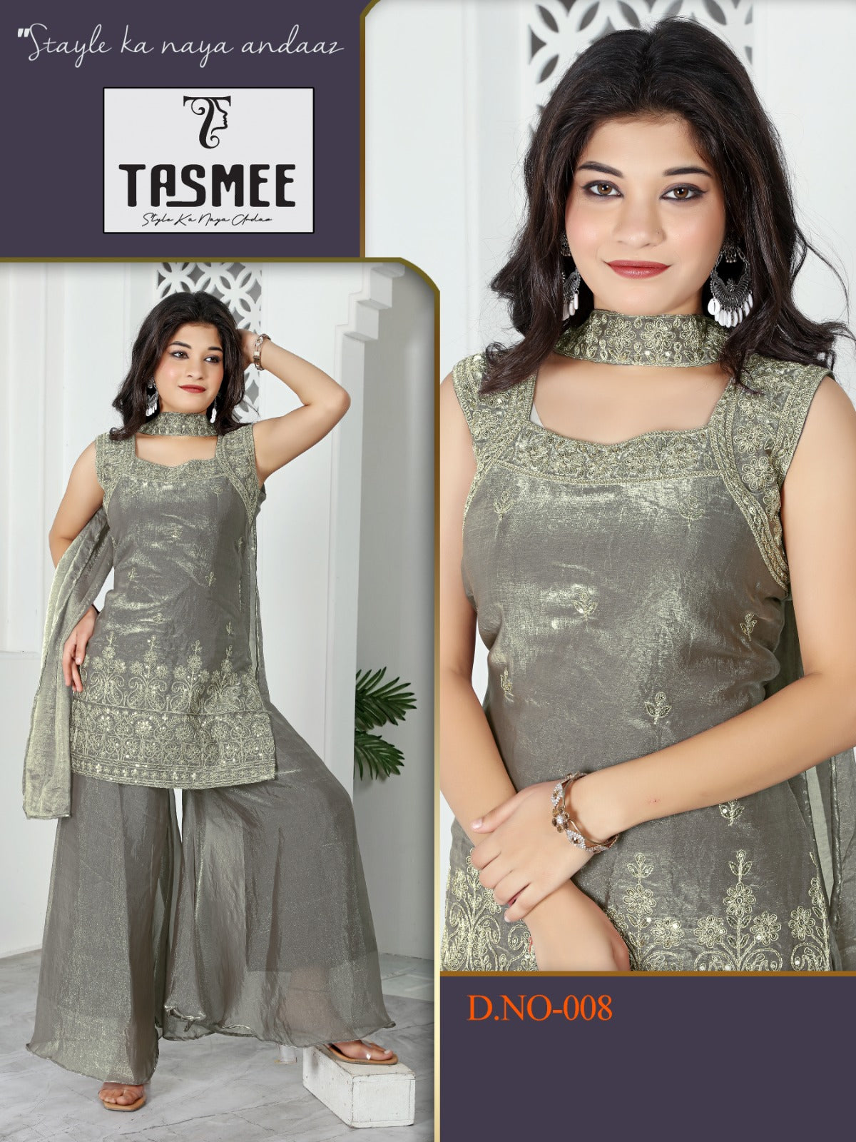 Pari Vol 1 Tasmee Readymade Plazzo Style Suits Supplier