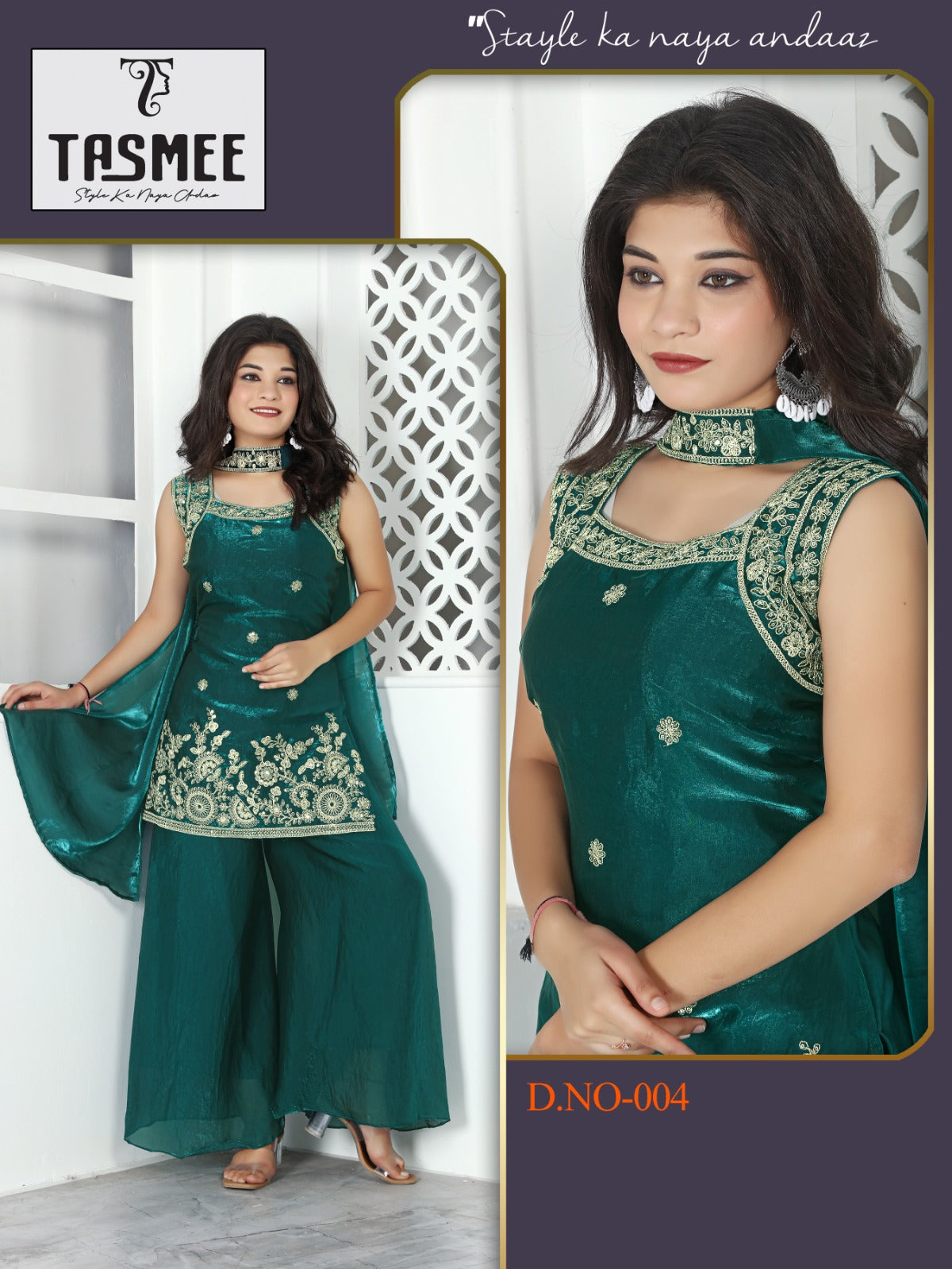 Pari Vol 1 Tasmee Readymade Plazzo Style Suits Supplier