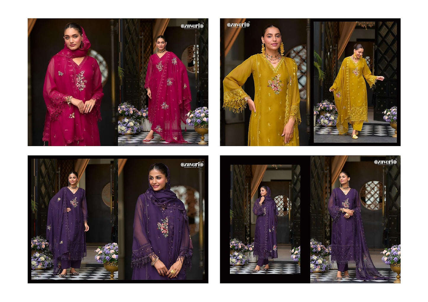 Pari Zaveri Blooming Readymade Pant Style Suits Manufacturer Gujarat