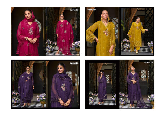 Pari Zaveri Blooming Readymade Pant Style Suits Manufacturer Gujarat