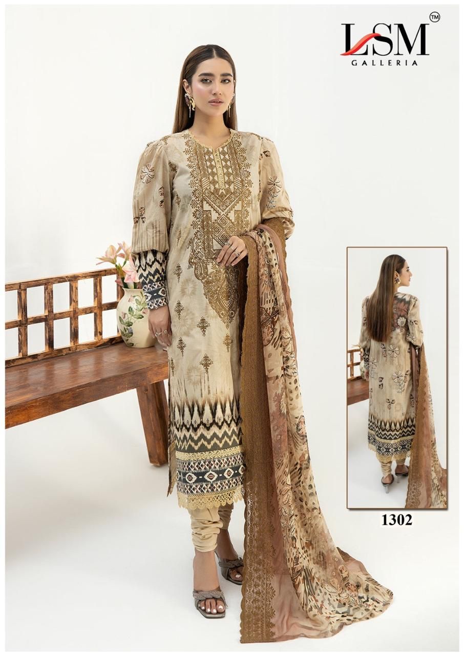 Parian Dream Vol 13 Luxury Lawn Collection Lsm Galleria Karachi Salwar Suits Manufacturer