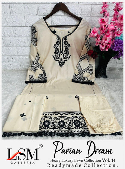 Parian Dream Vol 14 Luxury Lawn Collection Lsm Galleria Lawn Karachi Readymade Suits Supplier Ahmedabad