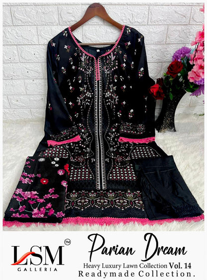 Parian Dream Vol 14 Luxury Lawn Collection Lsm Galleria Lawn Karachi Readymade Suits Supplier Ahmedabad
