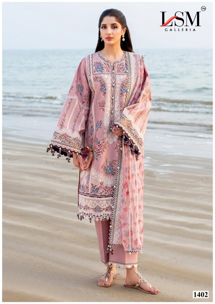 Parian Dream Vol 14 Luxury Lawn Collection Lsm Galleria Karachi Salwar Suits Manufacturer