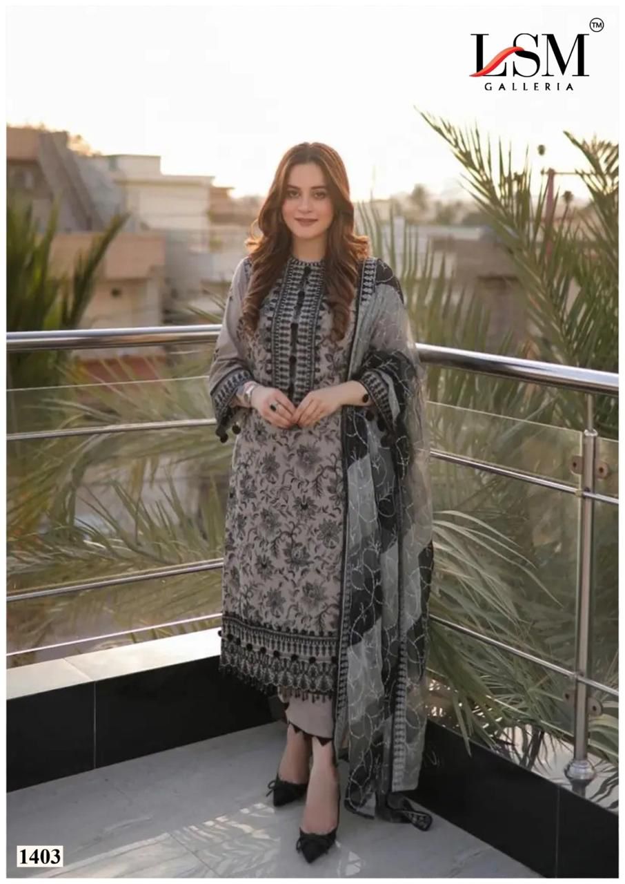 Parian Dream Vol 14 Luxury Lawn Collection Lsm Galleria Karachi Salwar Suits Manufacturer