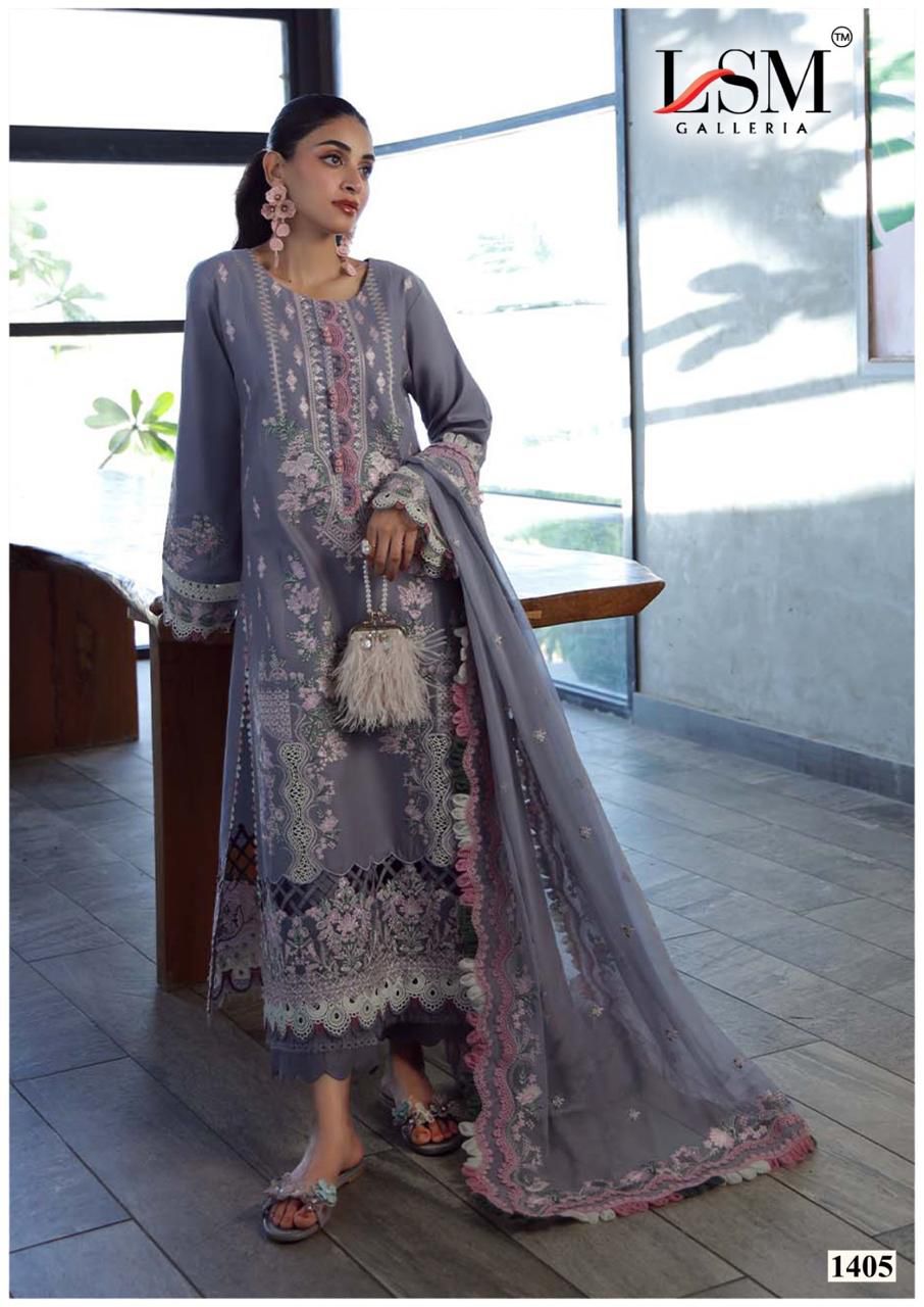 Parian Dream Vol 14 Luxury Lawn Collection Lsm Galleria Karachi Salwar Suits Manufacturer