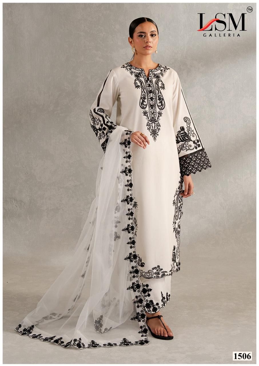 Parian Dream Vol 15 Luxury Lawn Collection Lsm Galleria Karachi Salwar Suits Supplier India