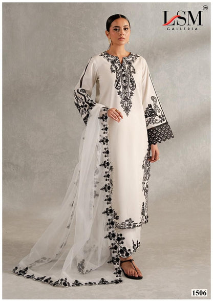 Parian Dream Vol 15 Luxury Lawn Collection Lsm Galleria Karachi Salwar Suits Supplier India
