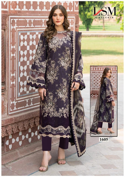 Parian Dream Vol 16 Luxury Lawn Collection Lsm Galleria Cotton Karachi Readymade Suits Supplier Gujarat
