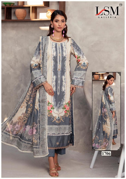 Parian Dream Vol 17 Luxury Lawn Collection Lsm Galleria Karachi Salwar Suits Manufacturer