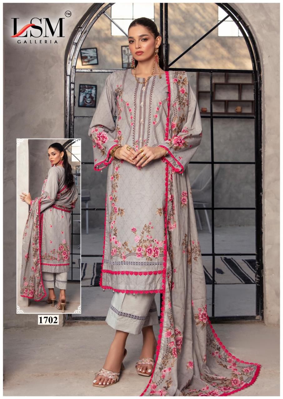 Parian Dream Vol 17 Luxury Lawn Collection Lsm Galleria Karachi Salwar Suits Manufacturer