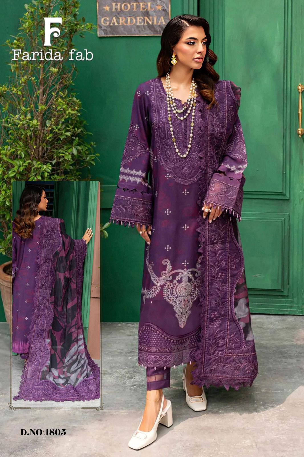 Parian Dream Vol 18 Heavy Luxury Lawn Collection Farida Fab Cotton Karachi Salwar Suits Manufacturer Gujarat