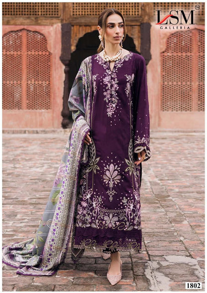 Parian Dream Vol 18 Luxury Lawn Collection Lsm Galleria Heavy Lawn Karachi Salwar Suits Exporter Gujarat