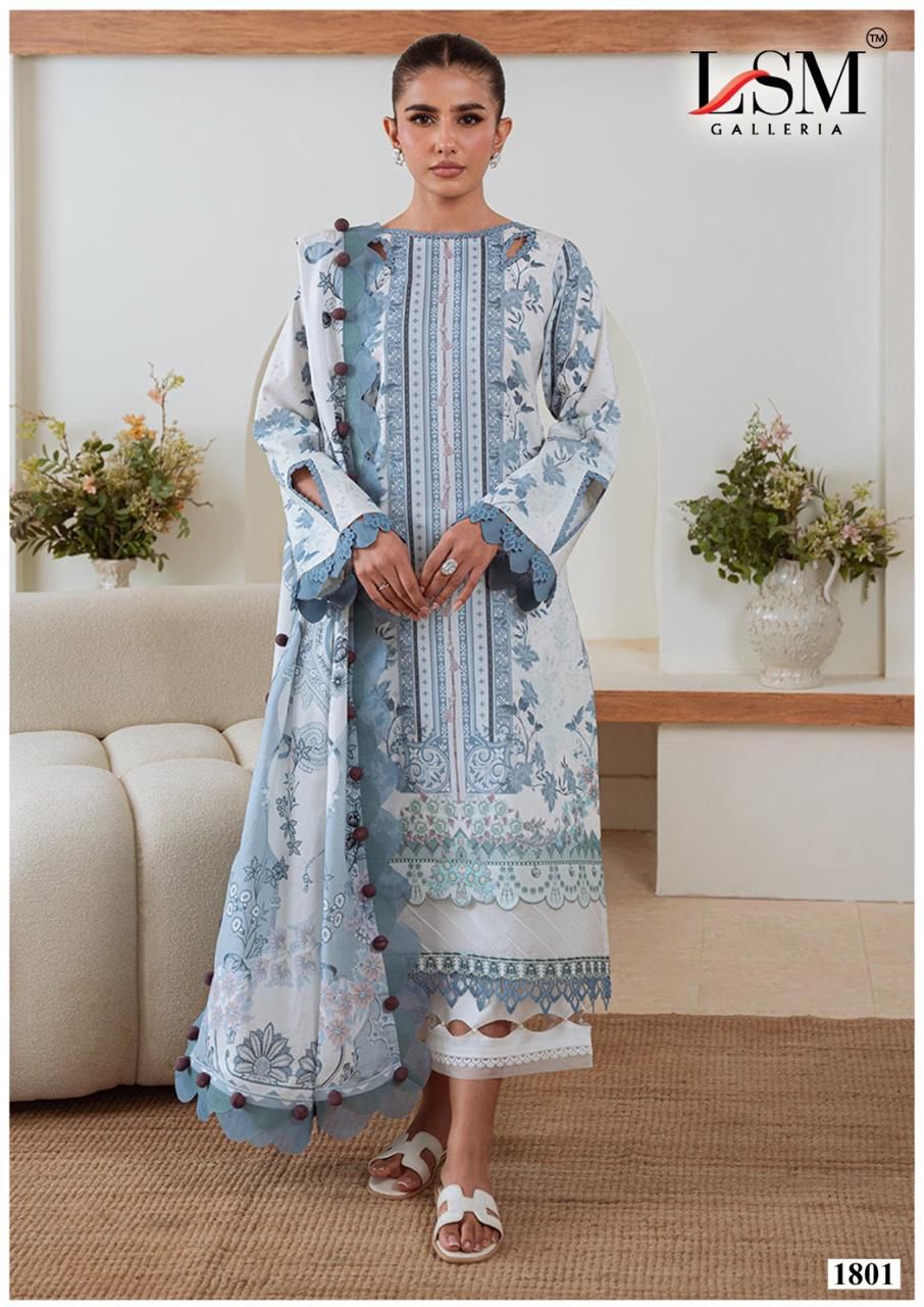 Parian Dream Vol 18 Luxury Lawn Collection Lsm Galleria Heavy Lawn Karachi Salwar Suits Exporter Gujarat