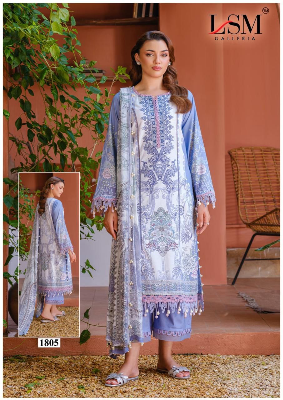 Parian Dream Vol 18 Luxury Lawn Collection Lsm Galleria Heavy Lawn Karachi Salwar Suits Exporter Gujarat