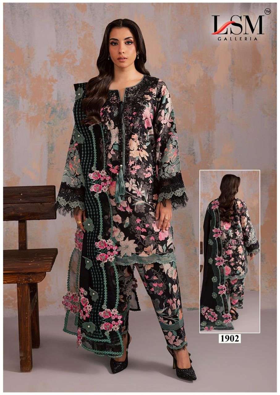 Parian Dream Vol 19 Luxury Lawn Collection Lsm Galleria Karachi Readymade Suits Exporter