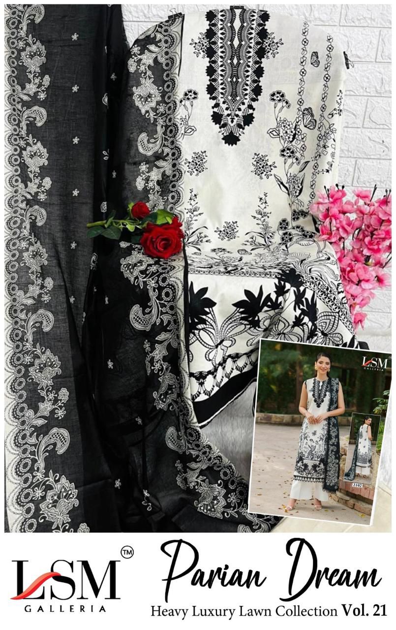 Parian Dream Vol 21 Lsm Galleria Lawn Karachi Salwar Suits Exporter India