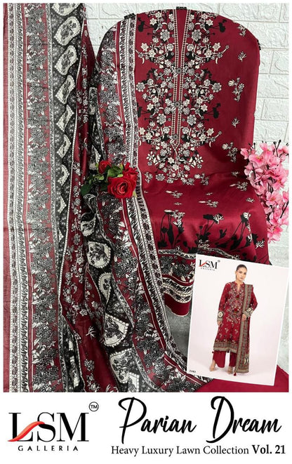 Parian Dream Vol 21 Lsm Galleria Lawn Karachi Salwar Suits Exporter India