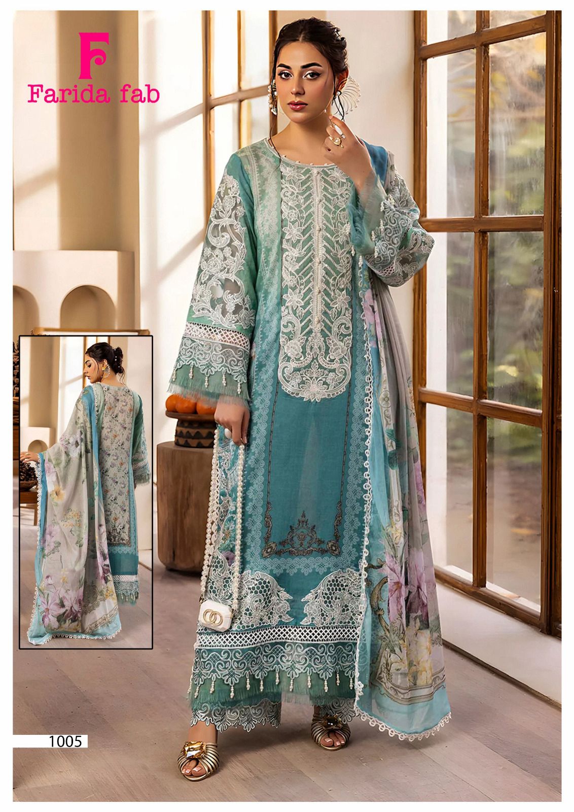 Parian Dream Vol 22 Farida Fab Mix Cotton Karachi Salwar Suits Supplier Gujarat