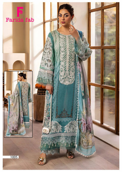 Parian Dream Vol 22 Farida Fab Mix Cotton Karachi Salwar Suits Supplier Gujarat