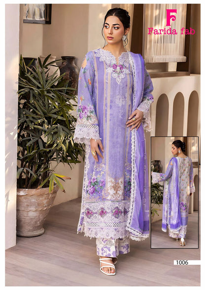Parian Dream Vol 22 Farida Fab Mix Cotton Karachi Salwar Suits Supplier Gujarat