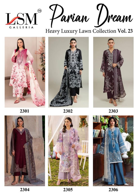 Parian Dream Vol 23 Lsm Galleria Lawn Karachi Salwar Suits Wholesale