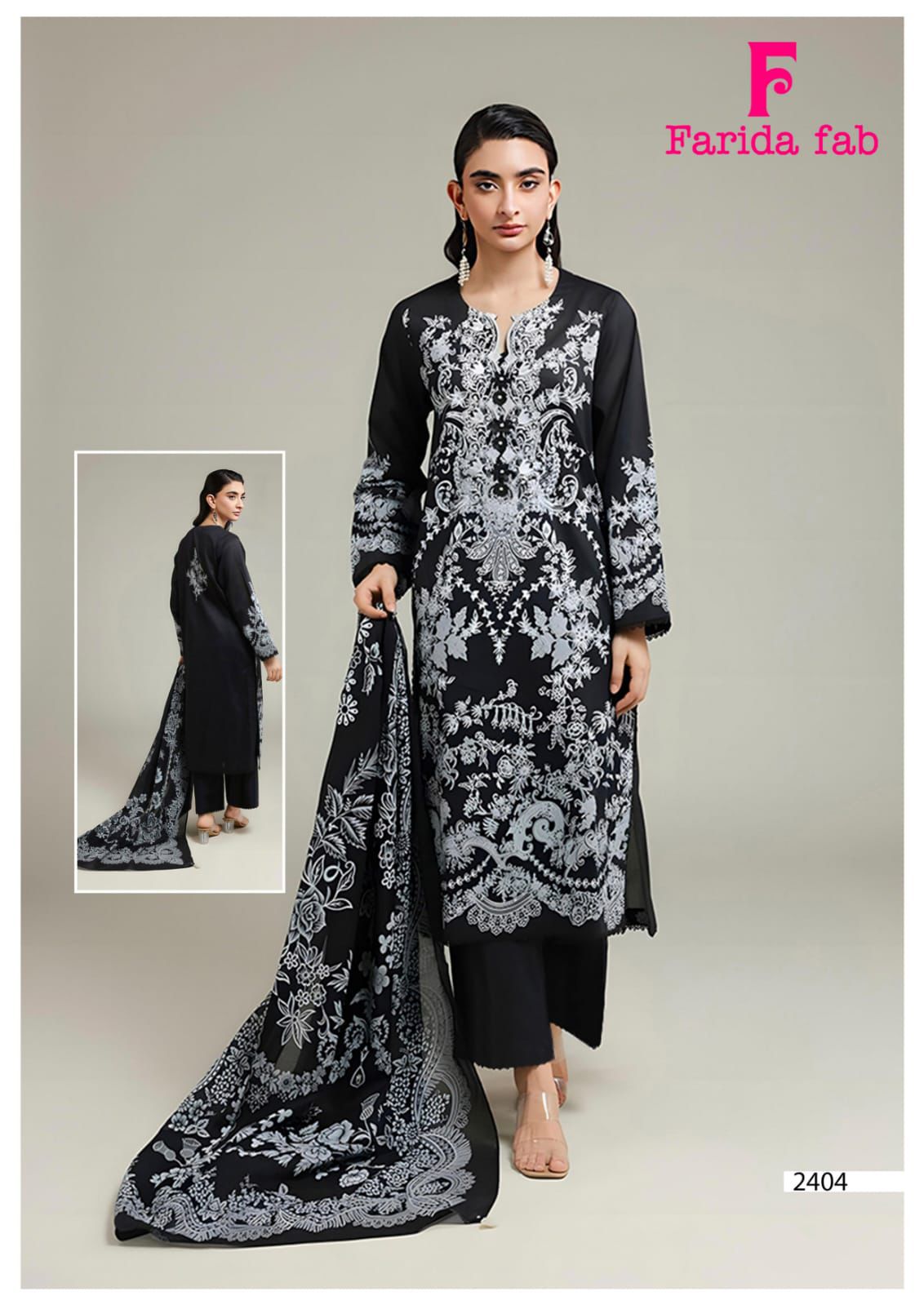 Parian Dream Vol 24 Farida Fab Lawn Cotton Karachi Salwar Suits Supplier