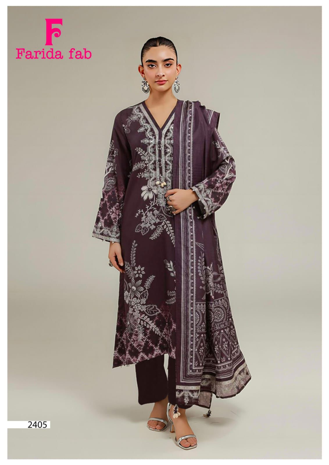 Parian Dream Vol 24 Farida Fab Lawn Cotton Karachi Salwar Suits Supplier