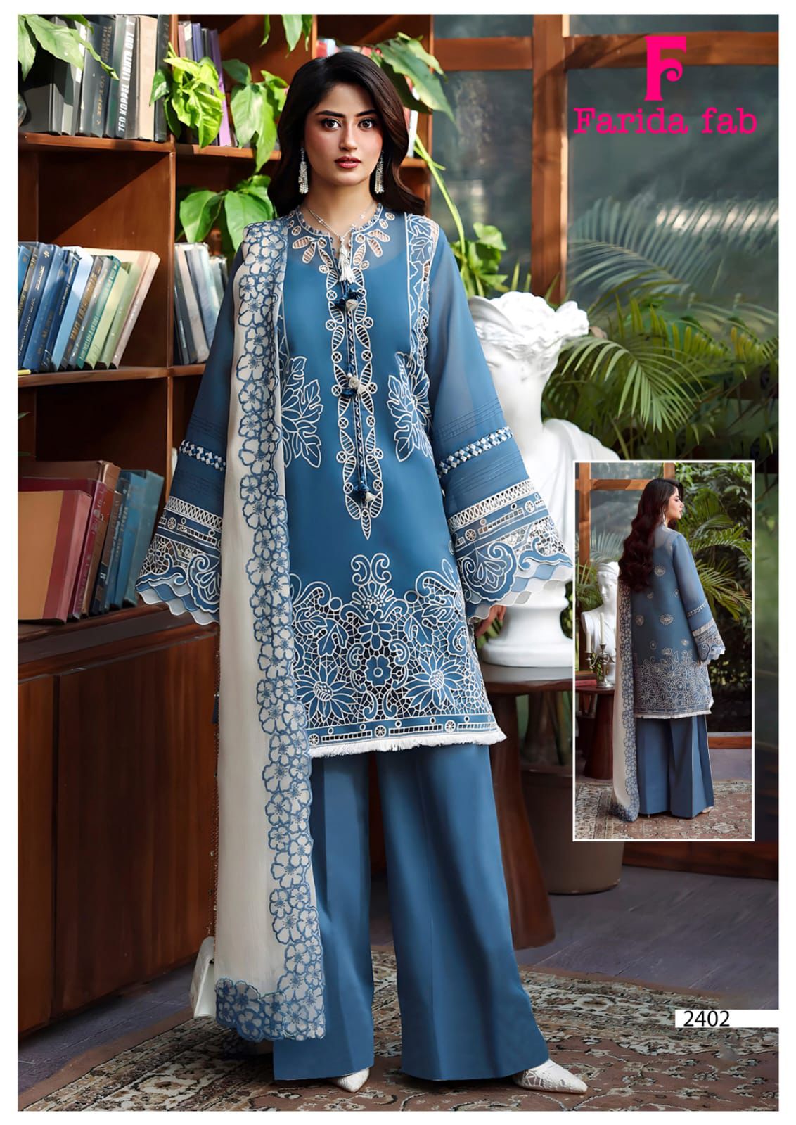 Parian Dream Vol 24 Farida Fab Lawn Cotton Karachi Salwar Suits Supplier
