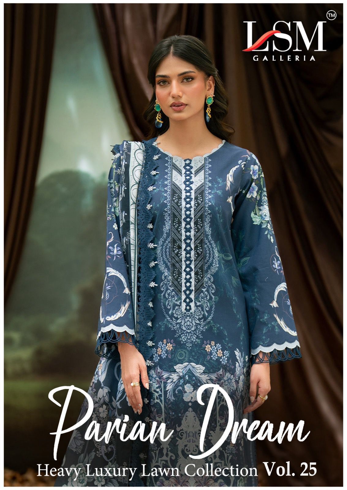 Parian Dream Vol 25 Lsm Galleria Lawn Cotton Karachi Salwar Suits Manufacturer Ahmedabad