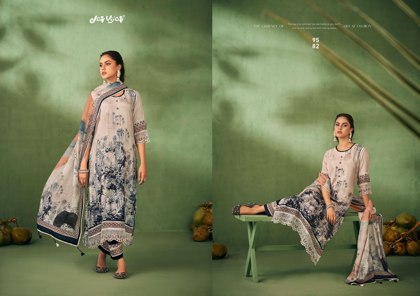 Parichaiy Jay Vijay Pure Muslin Pant Style Suits Wholesale Rate
