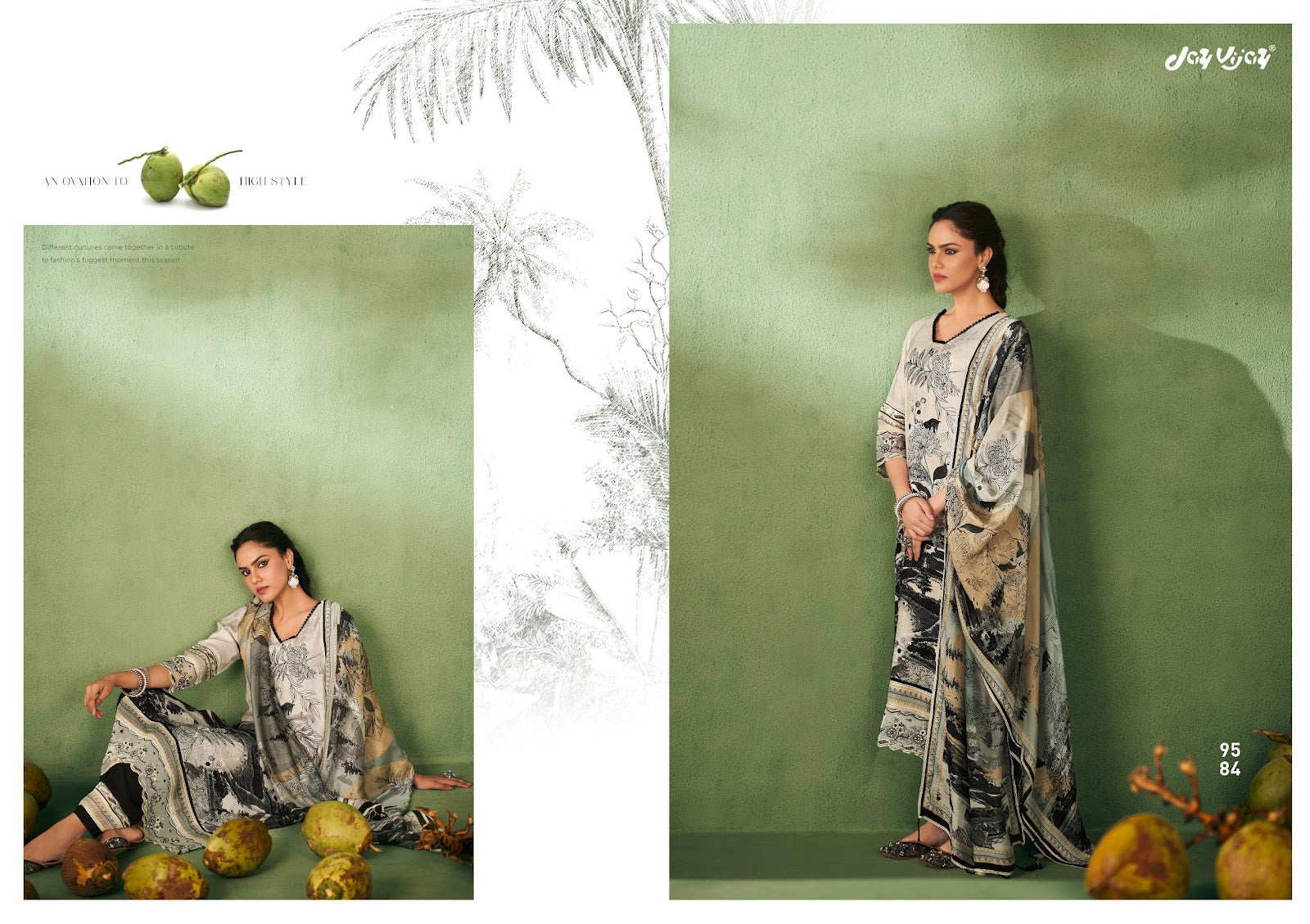 Parichaiy Jay Vijay Pure Muslin Pant Style Suits Wholesale Rate