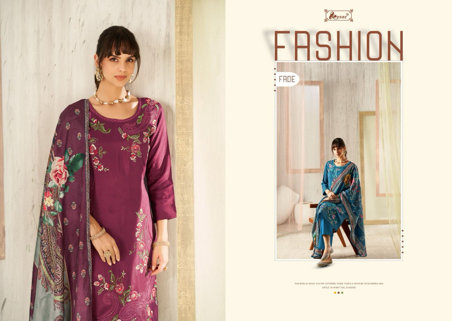 Paridhan Special Designer Collection Kesar Viscose Muslin Karachi Salwar Suits Exporter