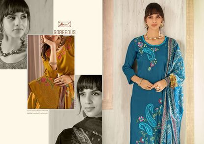Paridhan Special Designer Collection Kesar Viscose Muslin Karachi Salwar Suits Exporter
