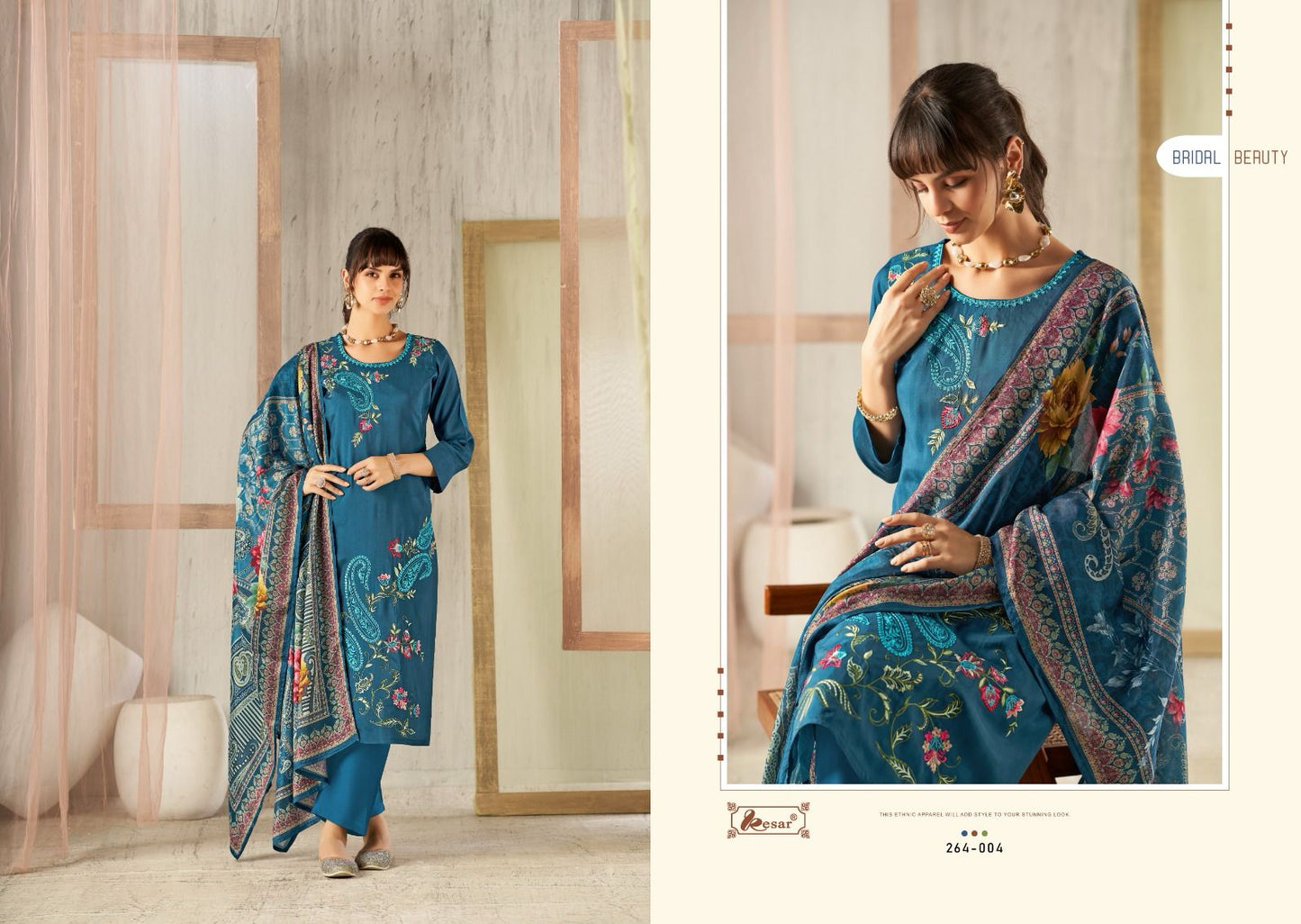 Paridhan Special Designer Collection Kesar Viscose Muslin Karachi Salwar Suits Exporter