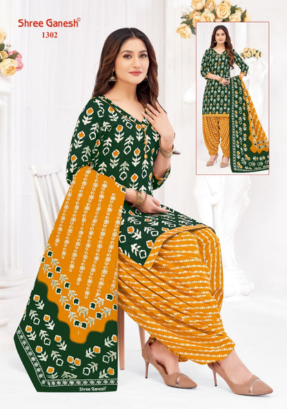 Paridhan Vol 3 Batik Patiyala Special Shree Ganesh Cotton Dress Material Exporter India