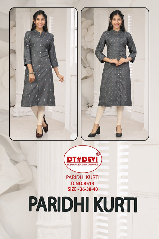 Paridhi 8513 Dt Devi Cotton A-Line Kurti Exporter Gujarat